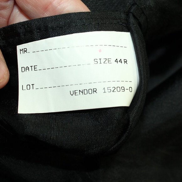 Towncraft Men's 44R Pinstripe 2-Button Suit 34 x 29.5 Gray Flat Front Pants - Picture 4 of 13